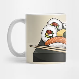 Sushi cartoon illustration Mug